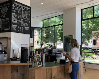 Sara Reed in Stacks Espresso Bar